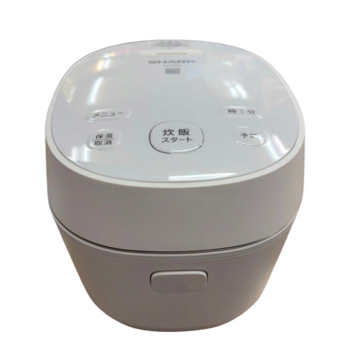 SHARP シャープ IH炊飯ジャー 3合炊き keyword キーワードホワイト KS-H5E7-KW 炊飯器 キッチン家電 米 調理器具 中古 W４