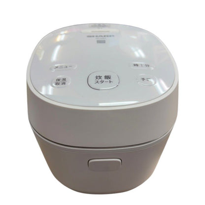 SHARP シャープ IH炊飯ジャー 3合炊き keyword キーワードホワイト KS-H5E7-KW 炊飯器 キッチン家電 米 調理器具 中古 W４