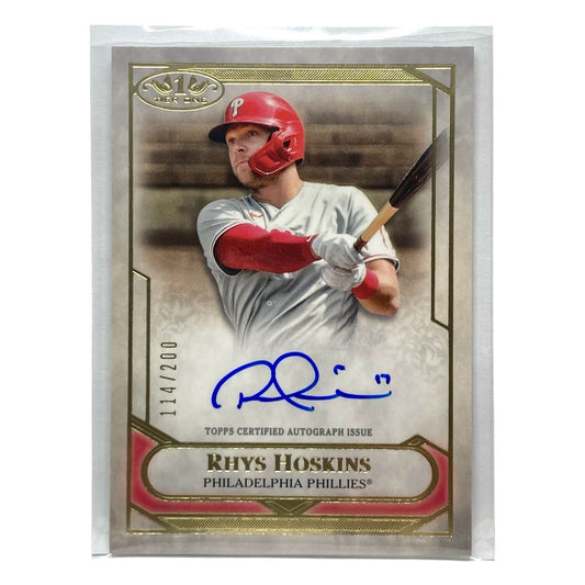 TOPPS MLBカード TIER ONE RHYS HOSKINS PHILLIES 114/200 #T1TA-RHO 中古 IT2