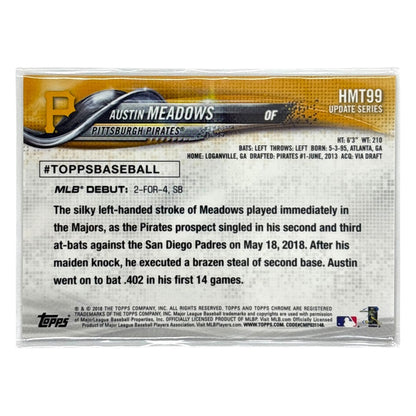 TOPPS MLBカード CHROME AUSTIN MEADOWS PITTSBURGH PIRATES #HMT99 中古 IT1