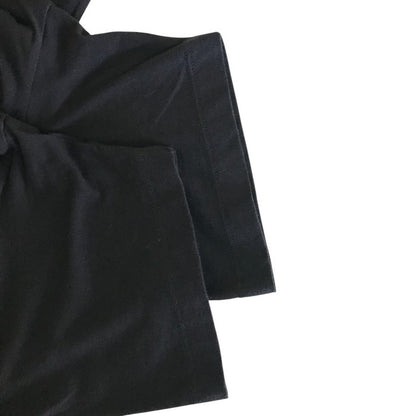 YVES SAINT LAURENT イヴサンローラン トップス メンズ コットン YSL ロゴ ベロア ブラック XS 288894 Y1LVE Tシャツ ブランド 半袖 夏 中古 W1