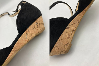 REGAL リーガル アンクルストラップ ローヒール パンプス F06L ブラック 23.5cm 中古 D4