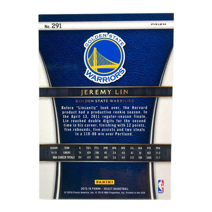 PANINI NBAカード SELECT PRIZM JEREMY LIN GOLDEN STATE WARRIORS #291 中古 IT2