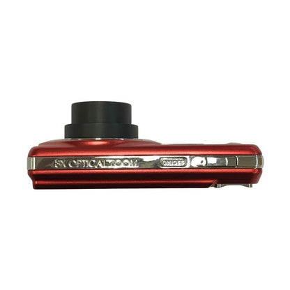 SANYO サンヨー デジタルカメラ レッド 手ぶれ補正 コンパクト スリム DSC-X1260-R 中古 T1