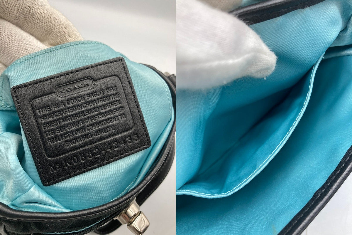 COACH コーチ シグネチャー ミニショルダーバッグ 42433 中古 D4