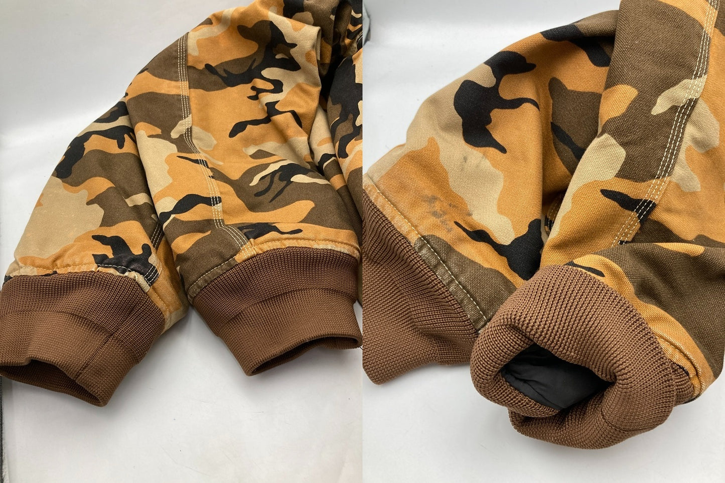 carhartt カーハート オレンジカモ コットンダック ジャケット 中古 D4