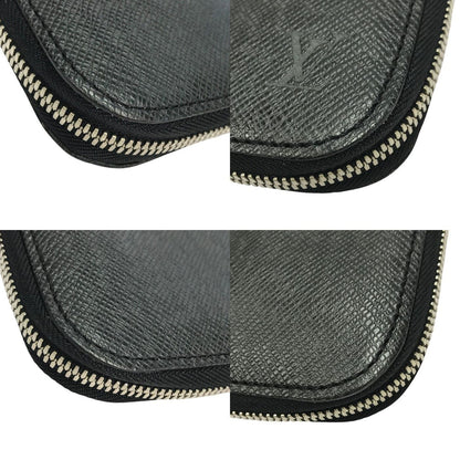 LOUIS VUITTON ルイヴィトン タイガ エテュイ 5 クラヴァット ネクタイケース メンズ ビジネス 出張 旅行 ブラック M30302 中古 T1