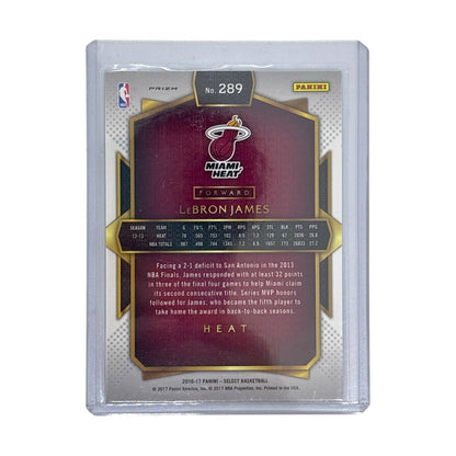 PANINI NBAカード SELECT PRIZM LEBRON JAMES HEAT #289 中古 IT1