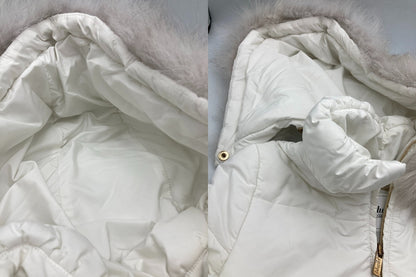Blugirl Blumarine ブルーガール ブルマリン フォックスファー 中綿ジャケット LQ0214200 サイズ IT38 中古 D4