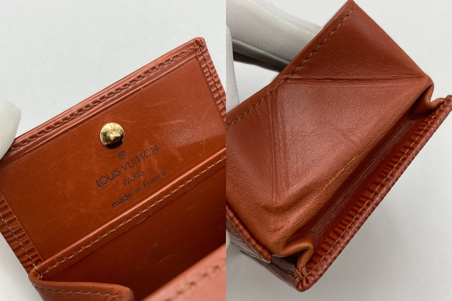 LOUIS VUITTON ルイヴィトン エピ ポルトモネ ボワット コインケース M63693 ケニアブラウン 中古 D4