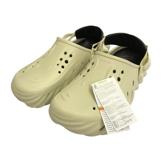 crocs クロックス ECHO CLOG サンダル メンズ エコークロッグ バックストラップ アイボリー M10/W12/28cm 中古 T1