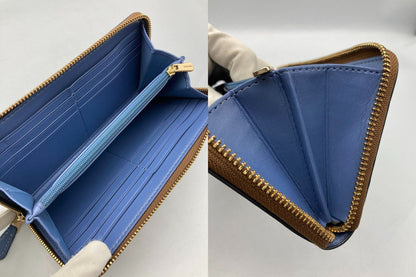 COACH コーチ シグネチャー 花柄ポケット ラウンドファスナー長財布 F73011 中古 4