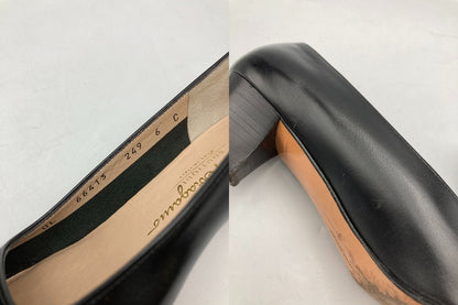 Salvatore Ferragamo サルヴァトーレフェラガモ ヴァラリボン パンプス サイズ6 レディース 中古 D4