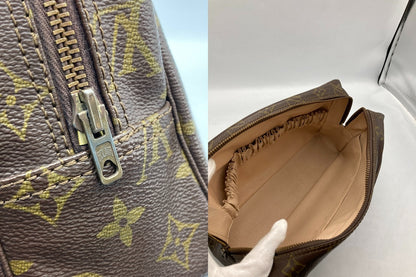 LOUIS VUITTON ルイヴィトン モノグラム トゥルーストワレット28 化粧ポーチ M47522 中古 D4