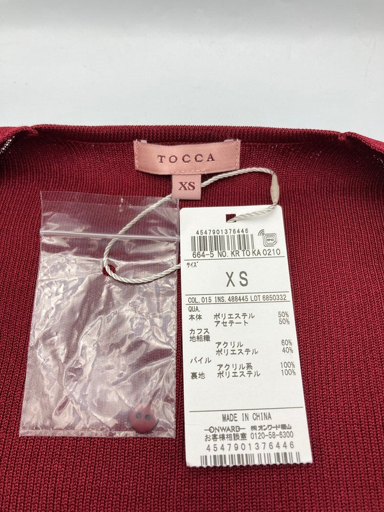 TOCCA トッカ エコファー付き ボレロ カーディガン 488445 サイズXS 中古 D4