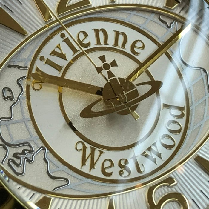 Vivienne Westwood ヴィヴィアンウエストウッド 腕時計 レディース クォーツ アナログ ワールドオーブ メッシュベルト シルバー/ゴールド VW-7565 中古 T1