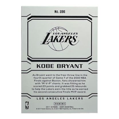 PANINI NBAカード HOOPS KOBE BRYANT LOS ANGELES LAKERS #296 中古 IT2