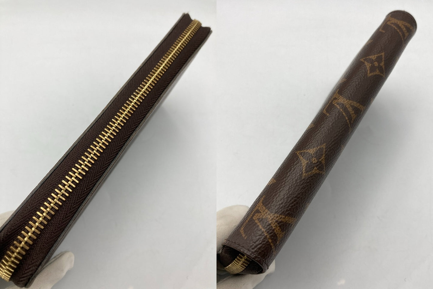 LOUIS VUITTON ルイヴィトン モノグラム ジッピーウォレット M41896 中古 D4