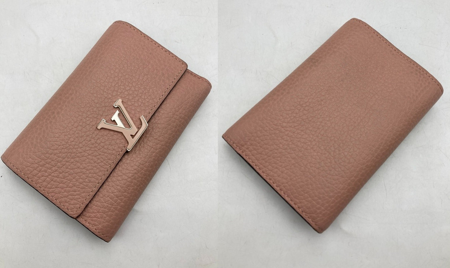 LOUIS VUITTON ルイヴィトン ポルトフォイユカプシーヌ 3つ折り財布  M62156 中古 D4