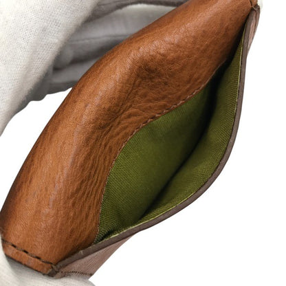 Paul Smith ポールスミス 名刺入れ メンズ レザー 牛革 カードケース パスケース ブラウン PSP367 中古 T1