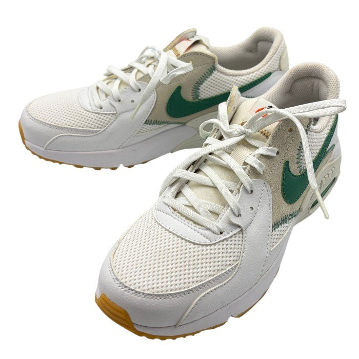 NIKE ナイキ WMNS AIR MAX EXCEE エア マックス エクシー DJ2003-100 27cm メンズ スニーカー シューズ ホワイト グリーン 中古 W４