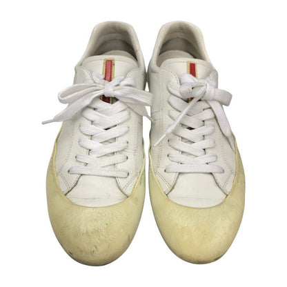 PRADA SPORT プラダ スポーツ スニーカー メンズ ローカット レザー レースアップ ホワイト 8サイズ 4E2515 中古 T1