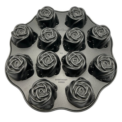 NORDIC WARE ノルディックウェア スイートローズ 型 2個セット ケーキ型 パン型 お菓子 製菓 バラ 薔薇 中古 W４