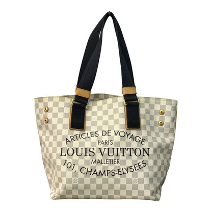 LOUIS VUITTON ルイヴィトン ダミエアズール プランソレイユ カバ PM トートバッグ レディース ショルダーバッグ 通勤/通学 アイボリー N41179 中古 T1