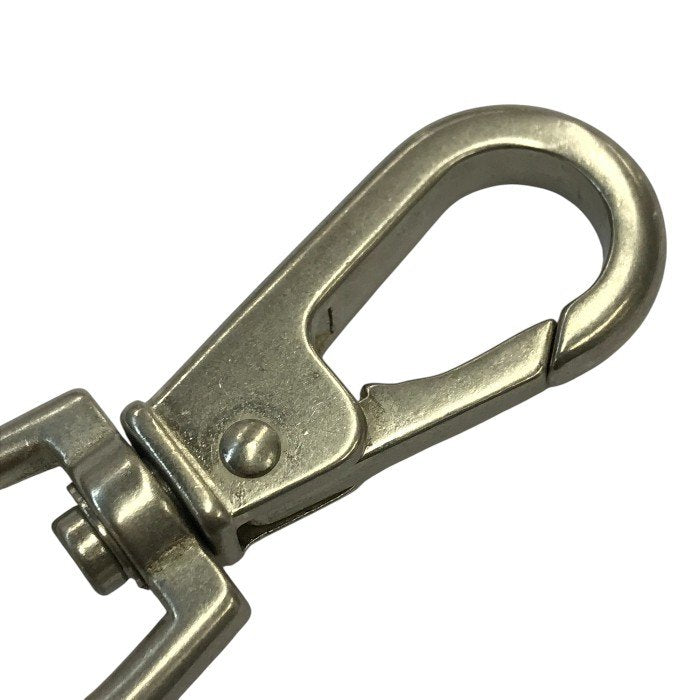 Y's ワイズ キーリング キーホルダー ロゴプレート ヨウジヤマモト シルバー/ホワイト 中古 T1