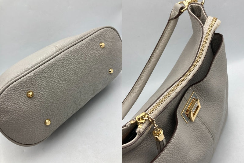 ATAO アタオ ウィークエンド レザーハンドル ショルダーバッグ 中古 D4