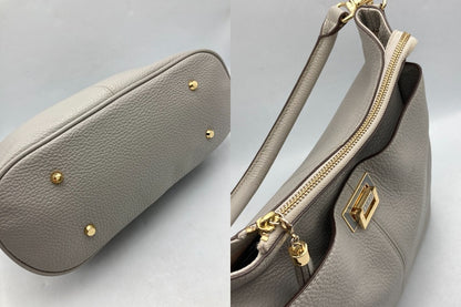 ATAO アタオ ウィークエンド レザーハンドル ショルダーバッグ 中古 D4