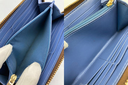 COACH コーチ シグネチャー 花柄ポケット ラウンドファスナー長財布 F73011 中古 4