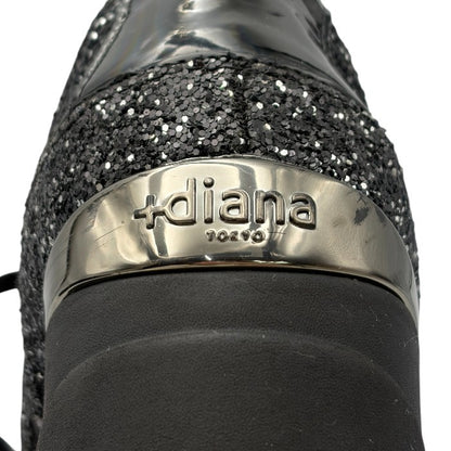 +diana +ダイアナ スニーカー 24.5cm IF 49544 靴 シューズ 厚底 レディース ラメ 中古 W４