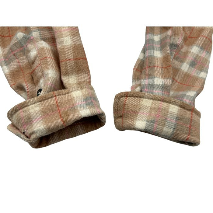 DIESEL ディーゼル フランネルシャツ チェック柄 L メンズ ダイダイ トップス 中古 W４