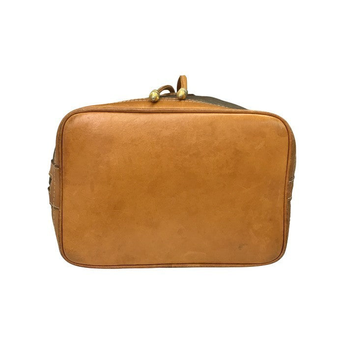 CELINE セリーヌ 巾着 ショルダーバッグ レディース マカダム柄 PVC ブラウン 中古 T1