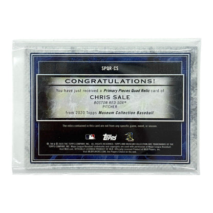 TOPPS MLBカード MUSEUM COLLECTION CHRIS SALE BOSTON RED SOX 12/25 #SPQR-CS 中古 IT1