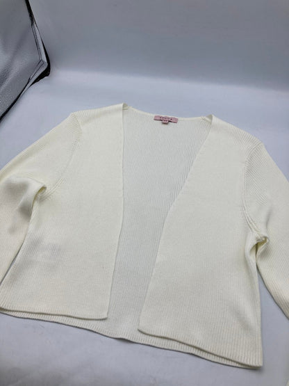 TOCCA トッカ エコファー付き ボレロ カーディガン 488445 サイズXS ホワイト 中古 D4