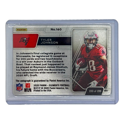 PANINI NFLカード ELEMENTS TYLER JOHNSON TAMPA BAY BUCCANEERS 190 of 199 #160 中古 IT1
