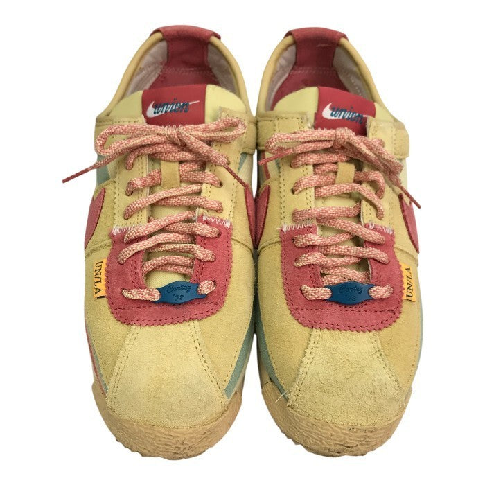 NIKE ナイキ CORTEZ SP UNION スニーカー レディース スウェード ローカット ユニオン コラボ セサミ/ピンク 24.0cm DR1413-200 中古 T1