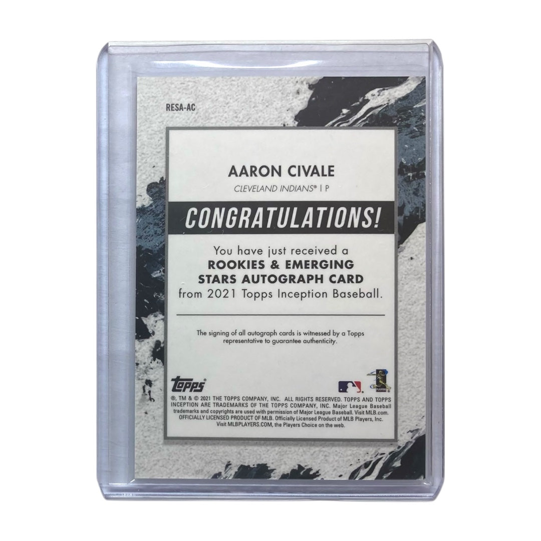 TOPPS MLBカード INCEPTION AARON CIVALE CLEVELAND INDIANS /99 #RESA-AC 中古 IT2