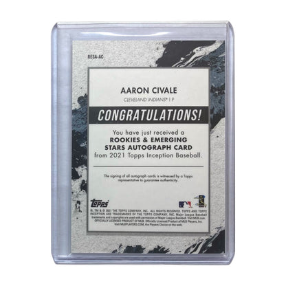 TOPPS MLBカード INCEPTION AARON CIVALE CLEVELAND INDIANS /99 #RESA-AC 中古 IT2