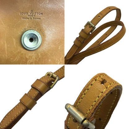 LOUIS VUITTON ルイヴィトン サンクルー ショルダーバッグ レディース レザー 斜め掛け ヴィンテージ ミニサイズ フラップ ブラウン 中古 T1