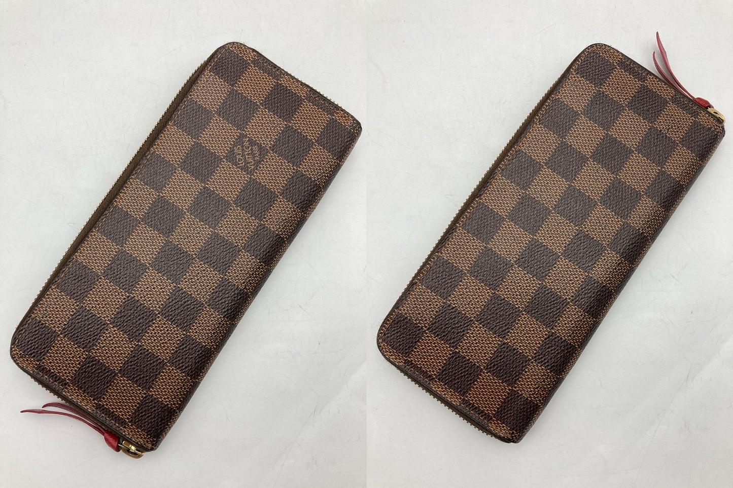 LOUIS VUITTON ルイヴィトン ダミエ ポルトフォイユ・クレマンス N60534 中古 D4