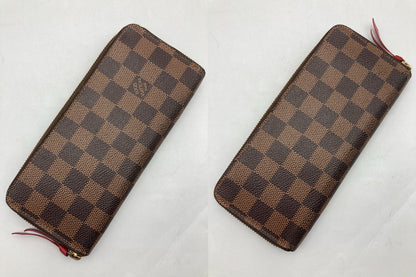 LOUIS VUITTON ルイヴィトン ダミエ ポルトフォイユ・クレマンス N60534 中古 D4
