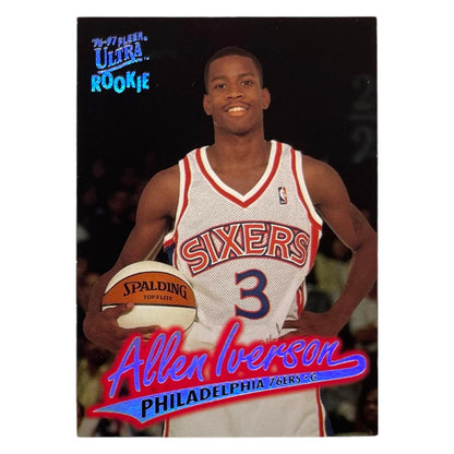 FLEER NBAカード ULTRA ALLEN IVERSON PHILADELPHIA 76ERS #82 中古 IT2