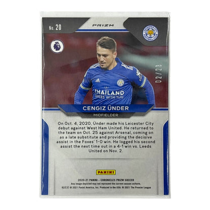 PANINI サッカーカード CHRONICLES PRIZM CENGIZ UNDER LEICESTER CITY /23 #20 中古 IT1