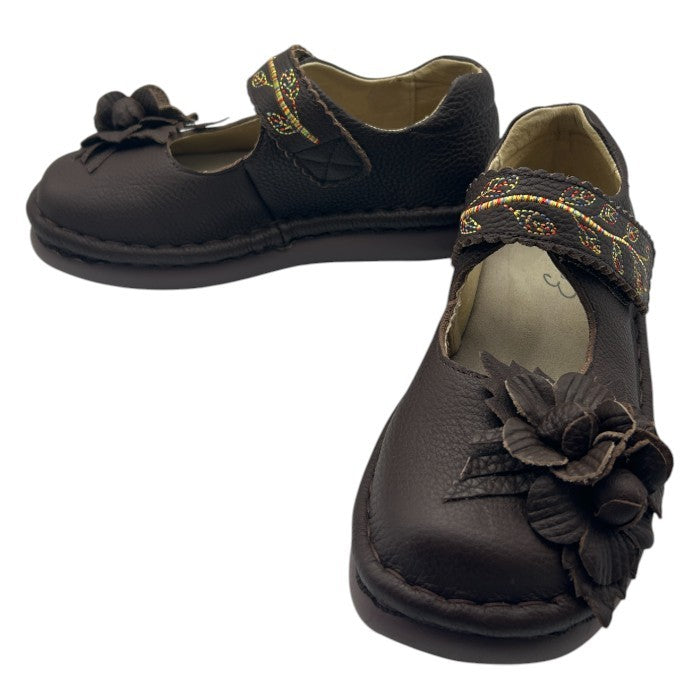 Estacion エスタシオン 立体フラワー 本革 パンプス M (23.0～23.5cm相当) レザー 靴 シューズ レディース 中古 W４