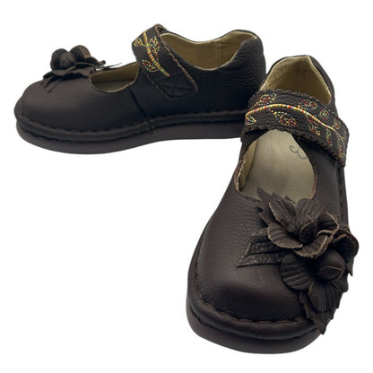 Estacion エスタシオン 立体フラワー 本革 パンプス M (23.0～23.5cm相当) レザー 靴 シューズ レディース 中古 W４