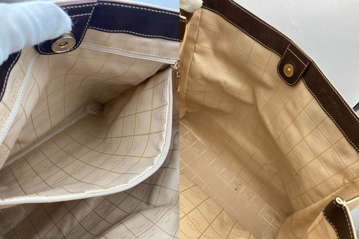 CELINE セリーヌ キャンバス トートバッグ レディース 中古 D4