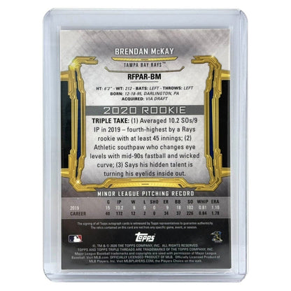 TOPPS MLBカード TRIPLE THREADS BRENDAN McKAY TAMPA BAY RAYS /35 #RFPAR-BM 中古 IT1
